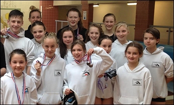 ASTBOS Swimmers after their first competition in November 2013
